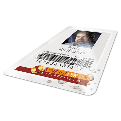 GBC® wholesale. Ultraclear Thermal Laminating Pouches, 7 Mil, 2.56" X 3.75", Gloss Clear, 100-box. HSD Wholesale: Janitorial Supplies, Breakroom Supplies, Office Supplies.