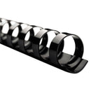GBC® wholesale. Combbind Standard Spines, 3-4" Diameter, 160 Sheet Capacity, Black, 100-box. HSD Wholesale: Janitorial Supplies, Breakroom Supplies, Office Supplies.