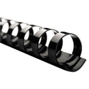 GBC® wholesale. Combbind Standard Spines, 2" Diameter, 450 Sheet Capacity, Black, 50-box. HSD Wholesale: Janitorial Supplies, Breakroom Supplies, Office Supplies.