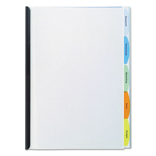 GBC® wholesale. Polypropylene View-tab Report Cover, Binding Bar, Letter, Holds 20 Pages, Clear. HSD Wholesale: Janitorial Supplies, Breakroom Supplies, Office Supplies.