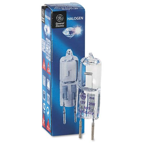 GE wholesale. Halogen Bi-pin T3 Light Bulb, 35 W. HSD Wholesale: Janitorial Supplies, Breakroom Supplies, Office Supplies.