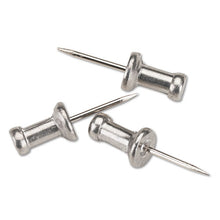 Load image into Gallery viewer, GEM® wholesale. Aluminum Head Push Pins, Aluminum, Silver, 1-2&quot;, 100-box. HSD Wholesale: Janitorial Supplies, Breakroom Supplies, Office Supplies.