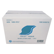 GEN wholesale. GEN Small Roll Bath Tissue, Septic Safe, 1-ply, White, 1000 Sheets-roll, 96 Rolls-carton. HSD Wholesale: Janitorial Supplies, Breakroom Supplies, Office Supplies.