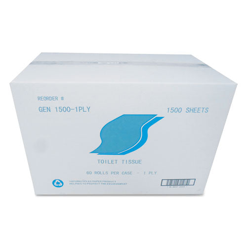 GEN wholesale. GEN Small Roll Bath Tissue, Septic Safe, 1-ply, White, 1,500 Sheets-roll, 60 Rolls-carton. HSD Wholesale: Janitorial Supplies, Breakroom Supplies, Office Supplies.