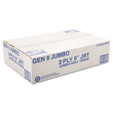 Load image into Gallery viewer, General Supply wholesale. Jumbo Roll Bath Tissue, Septic Safe, 2-ply, White, 3.3&quot; X 700 Ft, 12-carton. HSD Wholesale: Janitorial Supplies, Breakroom Supplies, Office Supplies.