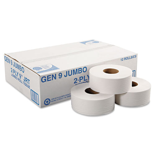 General Supply wholesale. Jumbo Roll Bath Tissue, Septic Safe, 2-ply, White, 3.3" X 700 Ft, 12-carton. HSD Wholesale: Janitorial Supplies, Breakroom Supplies, Office Supplies.