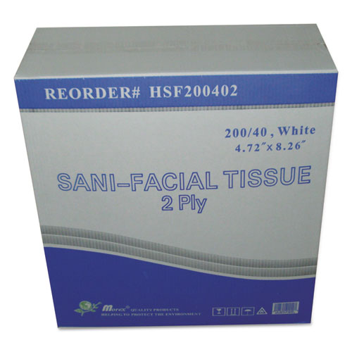 GEN wholesale. GEN Sani Facial Tissue, 2-ply, White, 40 Sheets-box. HSD Wholesale: Janitorial Supplies, Breakroom Supplies, Office Supplies.