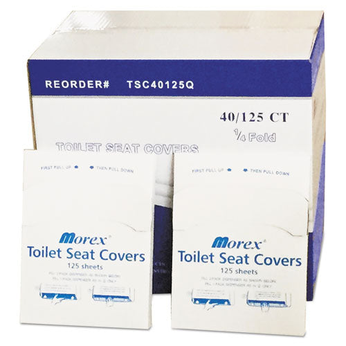 GEN wholesale. GEN Quarter-fold Toilet Seat Covers, 14.5 X 16.5, White, 5,000-carton. HSD Wholesale: Janitorial Supplies, Breakroom Supplies, Office Supplies.