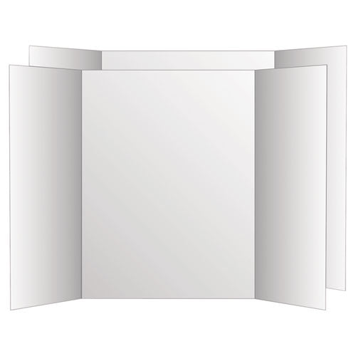 Eco Brites wholesale. Two Cool Tri-fold Poster Board, 36 X 48, White-white, 6-carton. HSD Wholesale: Janitorial Supplies, Breakroom Supplies, Office Supplies.