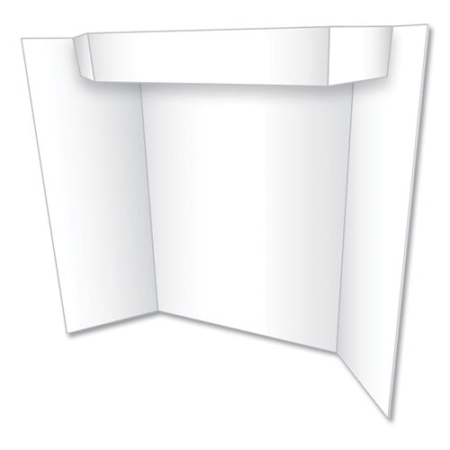 Eco Brites wholesale. Too Cool Tri-fold Poster Board, 24 X 36, White-white. HSD Wholesale: Janitorial Supplies, Breakroom Supplies, Office Supplies.