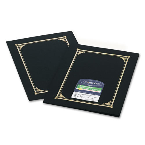 Geographics® wholesale. Certificate-document Cover, 12 1-2 X 9 3-4, Black, 6-pack. HSD Wholesale: Janitorial Supplies, Breakroom Supplies, Office Supplies.