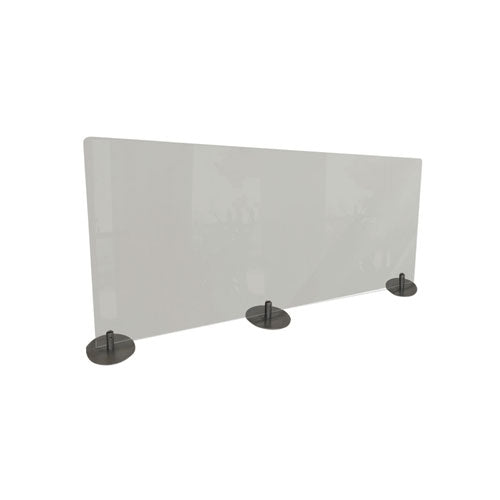 Ghent wholesale. Desktop Free Standing Acrylic Protection Screen, 59 X 5 X 24, Frost. HSD Wholesale: Janitorial Supplies, Breakroom Supplies, Office Supplies.