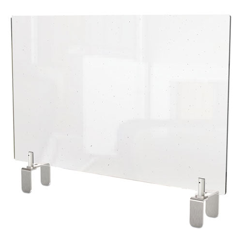 Clear Partition Extender With Attached Clamp, 29 X 3.88 X 24, Thermopl