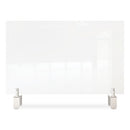 Ghent wholesale. Clear Partition Extender With Attached Clamp, 42 X 3.88 X 24, Thermoplastic Sheeting. HSD Wholesale: Janitorial Supplies, Breakroom Supplies, Office Supplies.