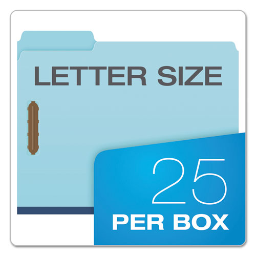 Pendaflex® wholesale. PENDAFLEX Earthwise By Heavy-duty Pressboard Folders With Two Fasteners, 1-3-cut Tabs, 2" Expansion, Letter Size, Light Blue, 25-box. HSD Wholesale: Janitorial Supplies, Breakroom Supplies, Office Supplies.