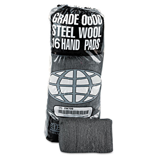 GMT wholesale. Industrial-quality Steel Wool Hand Pad, #0000 Super Fine, 16-pack, 192-carton. HSD Wholesale: Janitorial Supplies, Breakroom Supplies, Office Supplies.