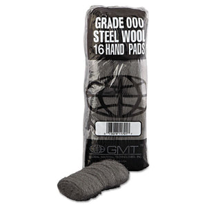 GMT wholesale. Industrial-quality Steel Wool Hand Pad, #000 Extra Fine, 16-pack, 192-carton. HSD Wholesale: Janitorial Supplies, Breakroom Supplies, Office Supplies.