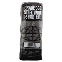 Load image into Gallery viewer, GMT wholesale. Industrial-quality Steel Wool Hand Pad, #000 Extra Fine, 16-pack, 192-carton. HSD Wholesale: Janitorial Supplies, Breakroom Supplies, Office Supplies.