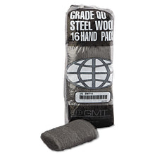 Load image into Gallery viewer, GMT wholesale. Industrial-quality Steel Wool Hand Pad, #00 Very Fine, 16-pack, 192-carton. HSD Wholesale: Janitorial Supplies, Breakroom Supplies, Office Supplies.