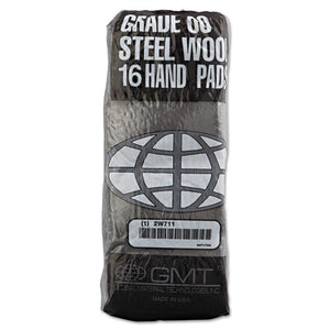 GMT wholesale. Industrial-quality Steel Wool Hand Pad, #00 Very Fine, 16-pack, 192-carton. HSD Wholesale: Janitorial Supplies, Breakroom Supplies, Office Supplies.