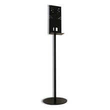 Load image into Gallery viewer, Vulcan wholesale. Hand Sanitizer Stand, 12&quot; Dia X 48&quot; H, Black. HSD Wholesale: Janitorial Supplies, Breakroom Supplies, Office Supplies.