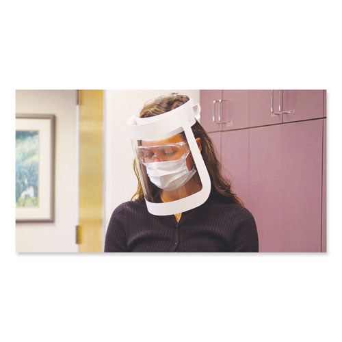 SCT® wholesale. Face Shield, 20.5 To 26.13 X 10.69, One Size Fits All, White-clear, 225-carton. HSD Wholesale: Janitorial Supplies, Breakroom Supplies, Office Supplies.