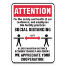 Accuform® wholesale. Social Distance Signs, Wall, 7 X 10, Customers And Employees Distancing, Humans-arrows, Red-white, 10-pack. HSD Wholesale: Janitorial Supplies, Breakroom Supplies, Office Supplies.
