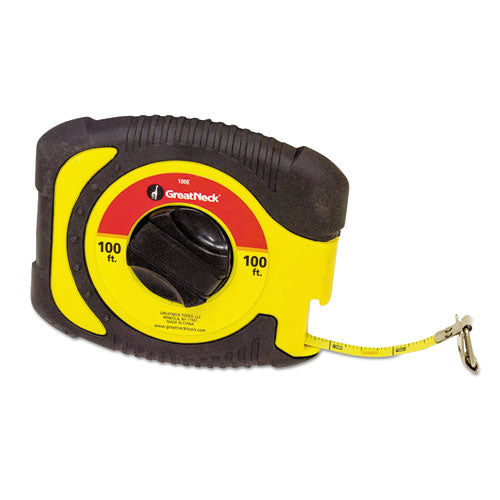 Great Neck® wholesale. English Rule Measuring Tape, 3-8" X 100ft, Steel, Yellow. HSD Wholesale: Janitorial Supplies, Breakroom Supplies, Office Supplies.