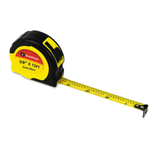 Great Neck® wholesale. Extramark Power Tape, 5-8" X 12ft, Steel, Yellow-black. HSD Wholesale: Janitorial Supplies, Breakroom Supplies, Office Supplies.