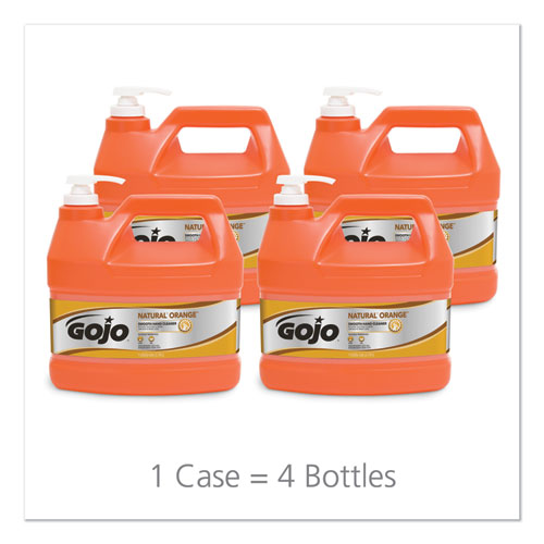 GOJO® wholesale. GOJO Natural Orange Smooth Hand Cleaner, Citrus Scent, 1 Gal Pump Dispenser, 4-carton. HSD Wholesale: Janitorial Supplies, Breakroom Supplies, Office Supplies.