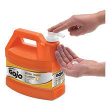 Load image into Gallery viewer, GOJO® wholesale. GOJO Natural Orange Smooth Hand Cleaner, Citrus Scent, 1 Gal Pump Dispenser, 4-carton. HSD Wholesale: Janitorial Supplies, Breakroom Supplies, Office Supplies.