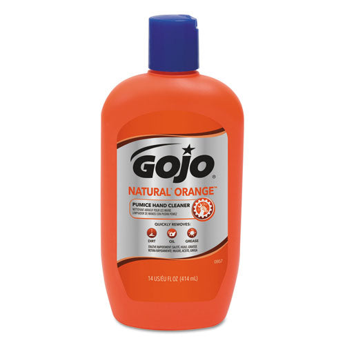 GOJO® wholesale. GOJO Natural Orange Pumice Hand Cleaner, Citrus, 14 Oz Bottle, 12-carton. HSD Wholesale: Janitorial Supplies, Breakroom Supplies, Office Supplies.
