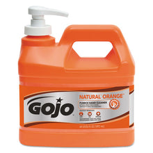 Load image into Gallery viewer, GOJO® wholesale. GOJO Natural Orange Pumice Hand Cleaner, Citrus, 0.5 Gal Pump Bottle, 4-carton. HSD Wholesale: Janitorial Supplies, Breakroom Supplies, Office Supplies.