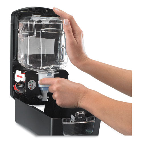Ltx-12 Touch-free Dispenser, 1,200 Ml, 5.75 X 3.33 X 10.5, Brushed Chrome-black