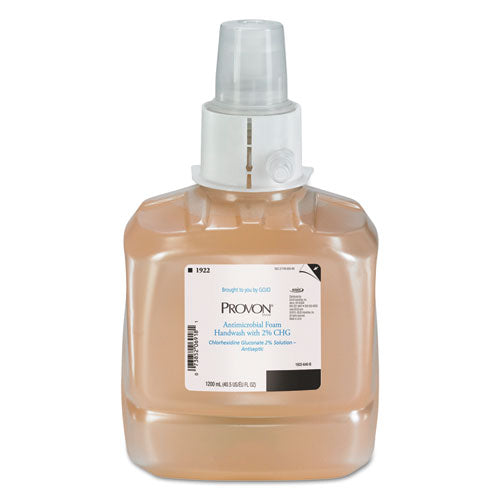 PROVON® wholesale. Antimicrobial Foam Handwash, Fragrance-free, 1,200 Ml, 2-carton. HSD Wholesale: Janitorial Supplies, Breakroom Supplies, Office Supplies.