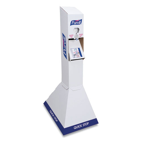 PURELL® wholesale. Quick Floor Stand Kit With Two 1,000 Ml Purell Advanced Hand Sanitizer Refills, 29 X 29 X 52, White-blue. HSD Wholesale: Janitorial Supplies, Breakroom Supplies, Office Supplies.
