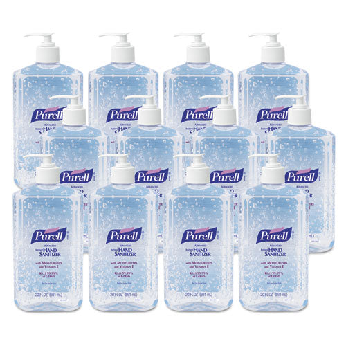 PURELL® wholesale. Purell Advanced Refreshing Gel Hand Sanitizer, Clean Scent, 20 Oz Pump Bottle, 12-carton. HSD Wholesale: Janitorial Supplies, Breakroom Supplies, Office Supplies.