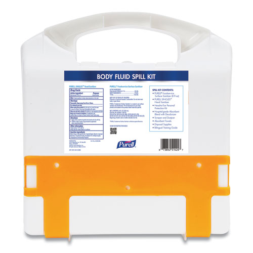 PURELL® wholesale. Purell Body Fluid Spill Kit, 4.5" X 11.88" X 11.5", One Clamshell Case With 2 Single Use Refills-carton. HSD Wholesale: Janitorial Supplies, Breakroom Supplies, Office Supplies.