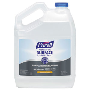 PURELL® wholesale. Purell Professional Surface Disinfectant, Fresh Citrus, 1 Gal Bottle, 4-carton. HSD Wholesale: Janitorial Supplies, Breakroom Supplies, Office Supplies.