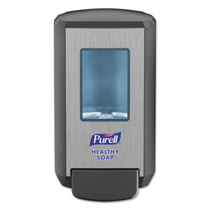 PURELL® wholesale. Purell Cs4 Soap Push-style Dispenser, 1,250 Ml, 4.88 X 8.8 X 11.38, Graphite. HSD Wholesale: Janitorial Supplies, Breakroom Supplies, Office Supplies.