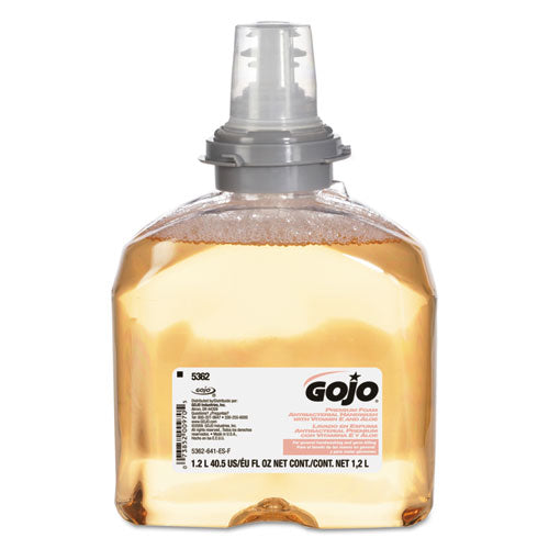 GOJO® wholesale. GOJO Premium Foam Antibacterial Hand Wash, Fresh Fruit Scent, 1,200 Ml, 2-carton. HSD Wholesale: Janitorial Supplies, Breakroom Supplies, Office Supplies.