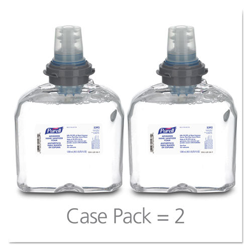 PURELL® wholesale. Purell Advanced Tfx Refill Instant Foam Hand Sanitizer, 1200 Ml, White. HSD Wholesale: Janitorial Supplies, Breakroom Supplies, Office Supplies.