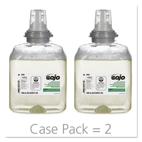 GOJO® wholesale. GOJO Tfx Green Certified Foam Hand Cleaner Refill, Unscented, 1,200 Ml, 2-carton. HSD Wholesale: Janitorial Supplies, Breakroom Supplies, Office Supplies.
