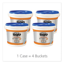 Load image into Gallery viewer, GOJO® wholesale. GOJO Fast Towels Hand Cleaning Towels, 7.75 X 11, 130-bucket, 4 Buckets-carton. HSD Wholesale: Janitorial Supplies, Breakroom Supplies, Office Supplies.