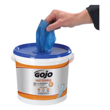 Load image into Gallery viewer, Fast Towels Hand Cleaning Towels, 9 X 10, Blue, 225-bucket, 2 Buckets-carton