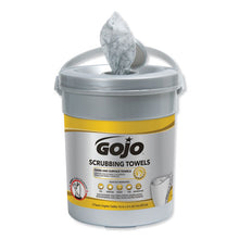 Load image into Gallery viewer, Scrubbing Towels, Hand Cleaning, Silver-yellow, 10 1-2 X 12, 72-bucket