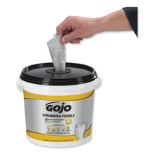 Load image into Gallery viewer, GOJO® wholesale. GOJO Scrubbing Towels, Hand Cleaning, White-yellow, 170-bucket, 2 Buckets-carton. HSD Wholesale: Janitorial Supplies, Breakroom Supplies, Office Supplies.