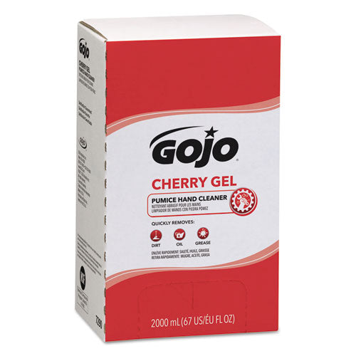 GOJO® wholesale. GOJO Cherry Gel Pumice Hand Cleaner, Cherry Scent, 2,000 Ml Refill, 4-carton. HSD Wholesale: Janitorial Supplies, Breakroom Supplies, Office Supplies.