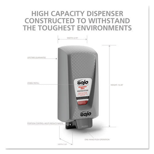 GOJO® wholesale. GOJO Pro 5000 Hand Soap Dispenser, 5,000 Ml, 9.31 X 7.6 X 21.2, Gray. HSD Wholesale: Janitorial Supplies, Breakroom Supplies, Office Supplies.