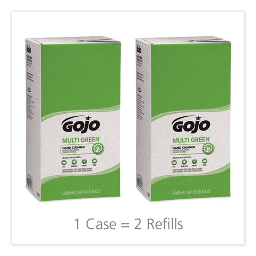 GOJO® wholesale. GOJO Multi Green Hand Cleaner Refill, Citrus Scent, 5,000 Ml, 2-carton. HSD Wholesale: Janitorial Supplies, Breakroom Supplies, Office Supplies.